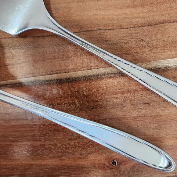 Oneida Community Grosvenor Silverplate Serving Fork & Gravy Ladle 1921 no mono - Picture 8 of 13